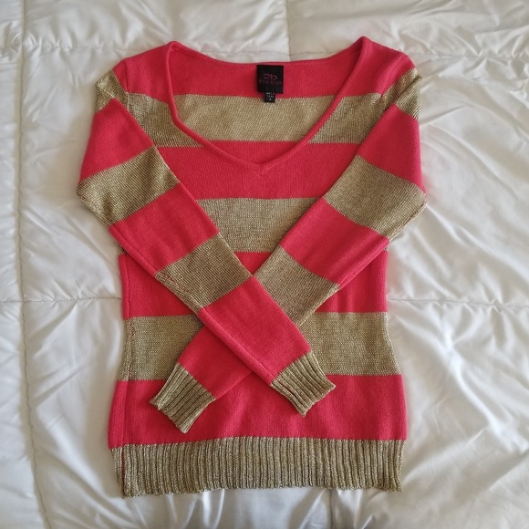 2B Bebe Tops - 2B Bebe Striped sweater